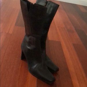 Leather boots